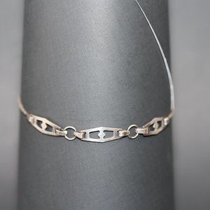 Vintage 925 Silver snake link C^A Bracelet Delicate